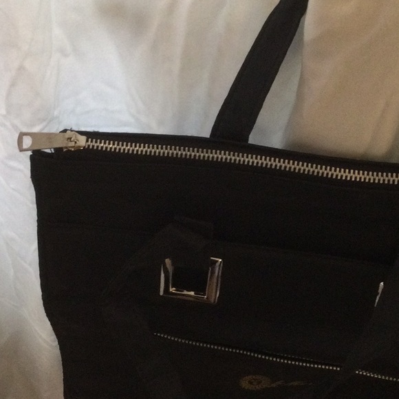 St Moritz Black with Logo Large Handbag/Bookbag/Laptop/Overnight Bag - Picture 8 of 11